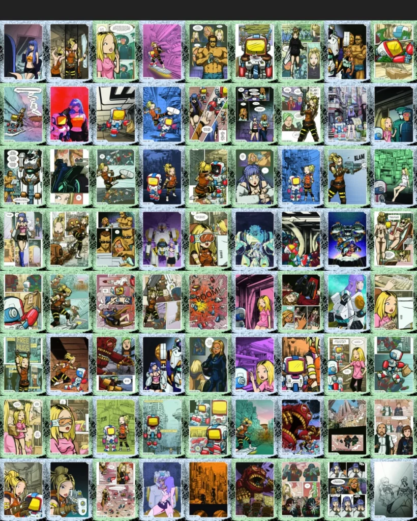 Robot+Girl Collector Cards Series #2 complete series preview