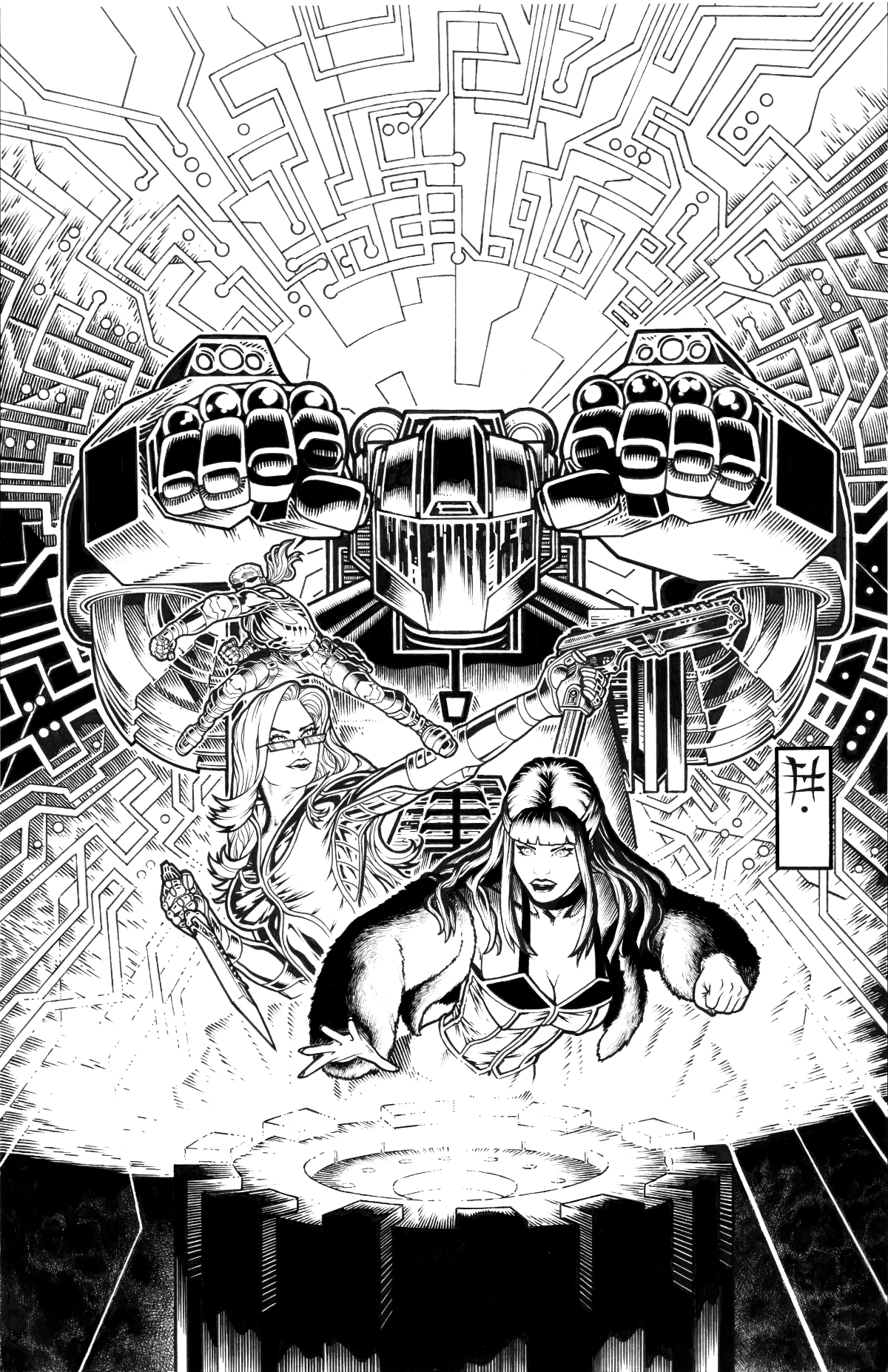 Cover of Robot+Girl Issue #12 (2026) - Ink