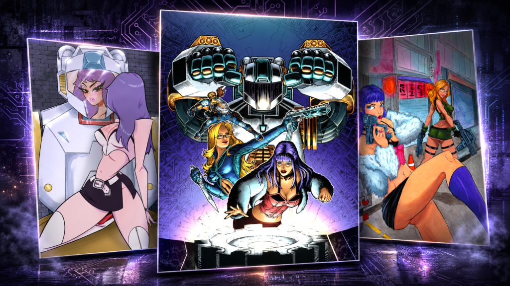 Robot+girl Issue 12 Cover collage